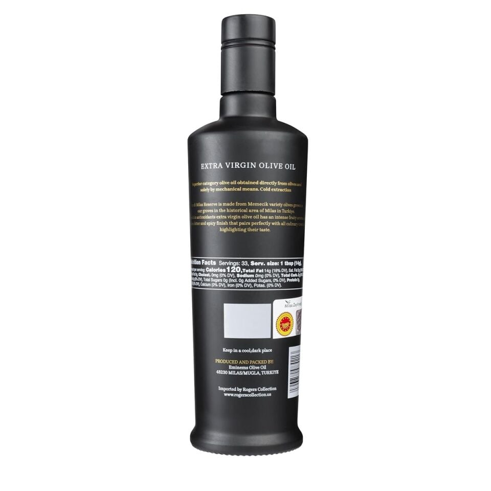 Oro di Milas Premium Reserve Memecik Natürel Sızma Zeytinyağı 500 mL